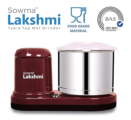 
												
												Sowrna lakshmi table top wet grinder 